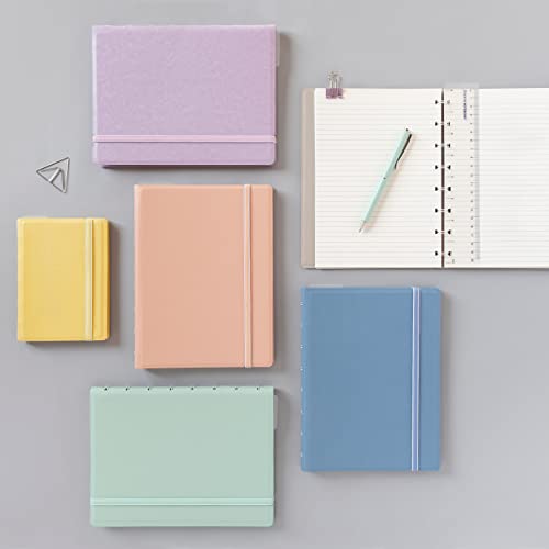Filofax B115062U Refillable Pastel colors, Notebook, Pocket Size, 112 Cream colored moveable pages. Includes 4 Indexes (one with pocket), a page marker and elastic closure, Lemon - Image 5