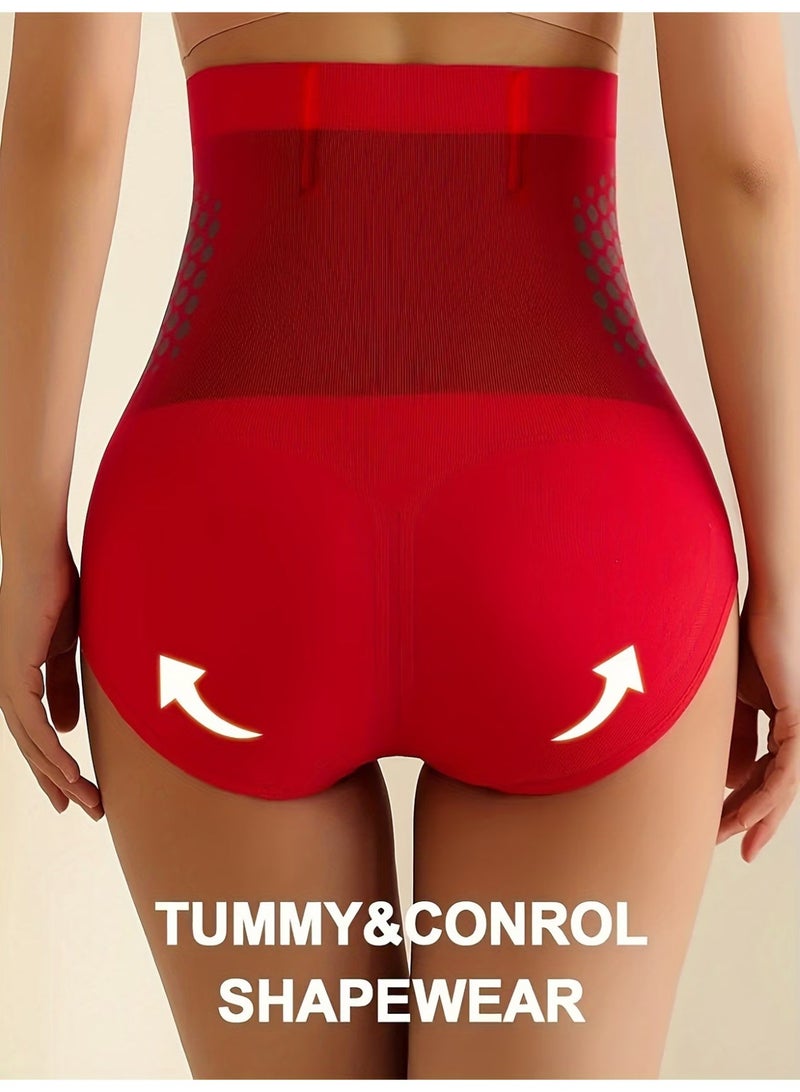 رات سو شورتات نسائية عالية الخصر للتحكم في البطن، مصنوعة من قماش بولي أميد بنسبة 90% وسباندكس بنسبة 10% بنقشة هندسية، بدون حشوة، توفر دعماً عالياً، سهلة الارتداء، ترفع المؤخرة، وتساعد على تنحيف البطن. - Image 2