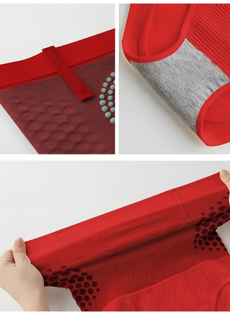 رات سو شورتات نسائية عالية الخصر للتحكم في البطن، مصنوعة من قماش بولي أميد بنسبة 90% وسباندكس بنسبة 10% بنقشة هندسية، بدون حشوة، توفر دعماً عالياً، سهلة الارتداء، ترفع المؤخرة، وتساعد على تنحيف البطن. - Image 3