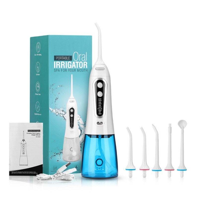 Selling Electric Dental Irrigator 6-Head Set Portable Dental Scaler Ultrasonic Dental Scaler Oral Water Dental Floss - Image 5
