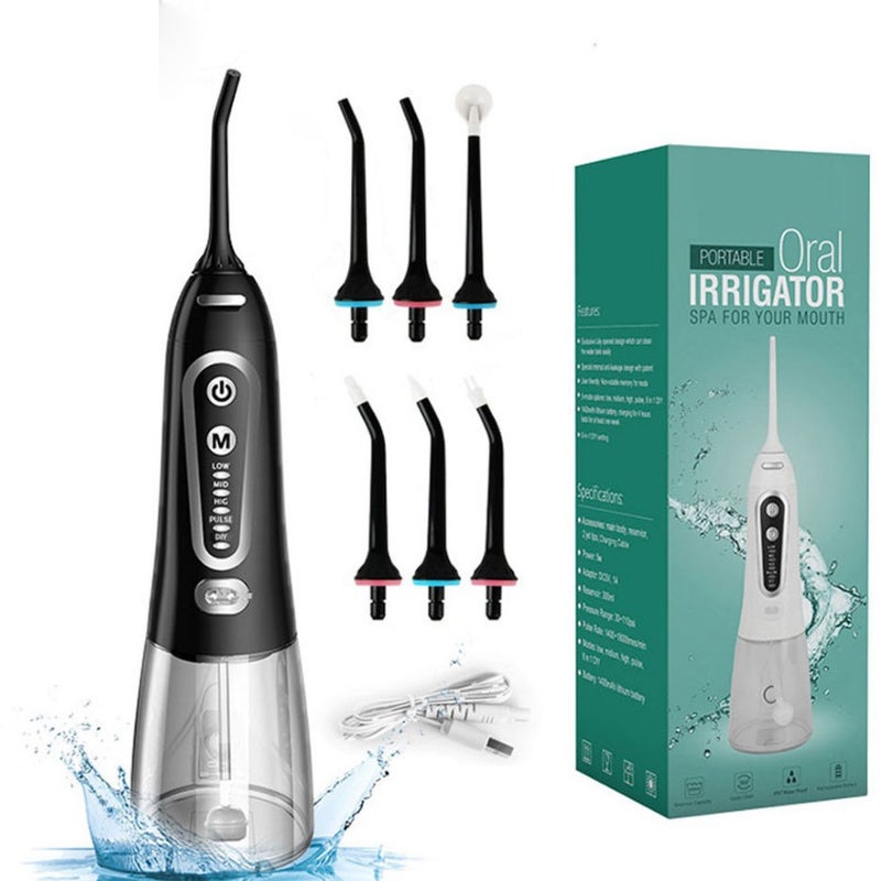 Selling Electric Dental Irrigator 6-Head Set Portable Dental Scaler Ultrasonic Dental Scaler Oral Water Dental Floss - Image 1