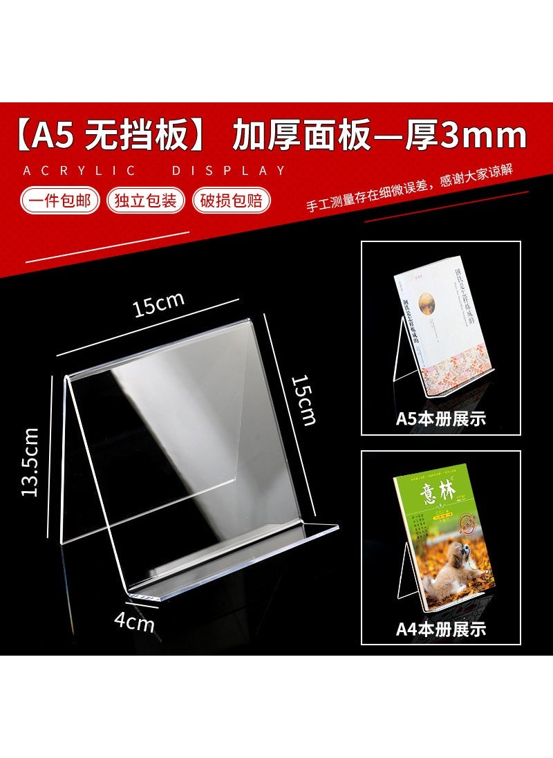xybp transparent mobile phone stand notebook display stand organic glass book display book stand acrylic bookshelf - Image 4