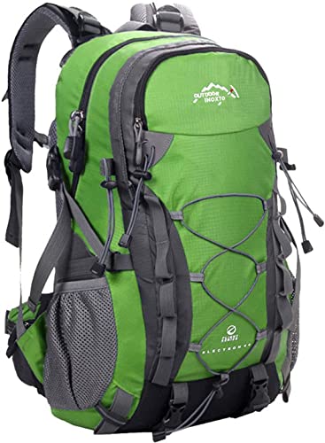 INOXTO lightweight Hiking Backpack 35L/40L Hiking Daypack with Waterproof Rain Cover Camping Backpack for Travel Camping Outdoor for Men and Women (40L Green) - Image 1