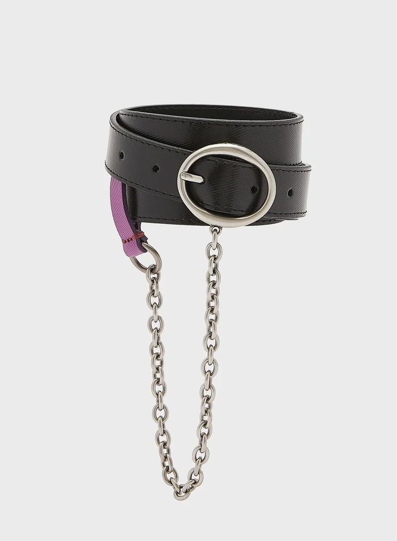 Calvin Klein Jeans Round Classic Chain Detail Belt 25Mm