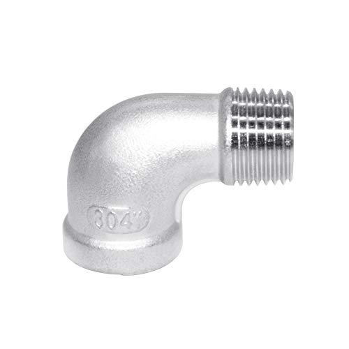 Hooshing 2PCS 1/2" NPT Stainless Steel 90 Degree Elbow Female x Male Thread Pipe Fitting - Image 3