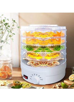 ET-LIFE Food Dehydrator, 5 Tier and Digital Temperature Controls, Electric Food Preserver Machine with Powerful Drying Capacity for Fruits, Veggies, Meats & Dog Treats (Round)  - Image 2