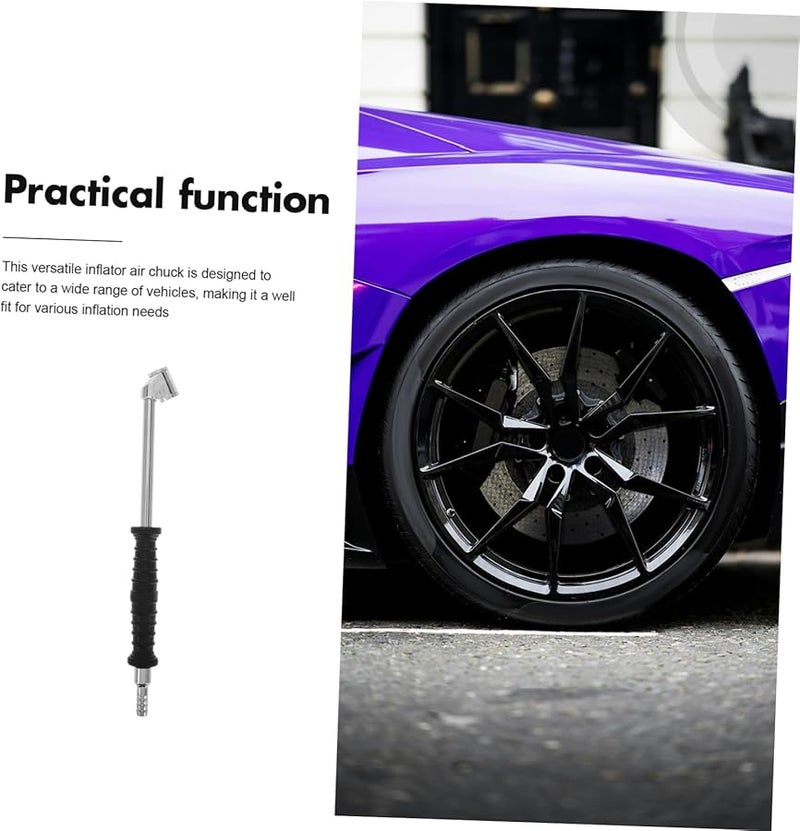 Dual Metal Tire Air Chuck Quick Fitting Inflation Tool for Car Motorcycle Truck - Image 4