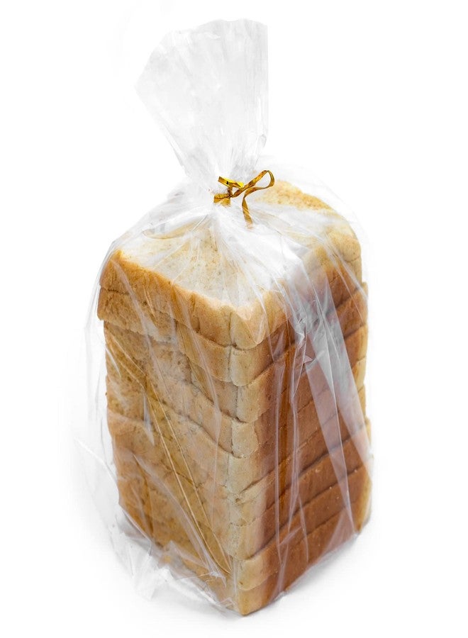 Mantah Bread Bags with Ties, Reusable, 201 Clear Bags and 201 Ties, Bread Bags For Homemade Bread And Bakery Loaf Adjustable Reusable (201) - Image 1