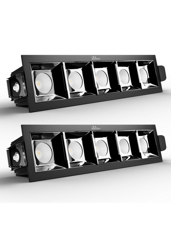 MURPHY Murphy Aluminium 10W Black Finish Square Laser Led Ceiling Cob Spot, Focus, Ceiling Pop Light (Warm White, Pack Of 2), With 2 Years Warranty - Image 1