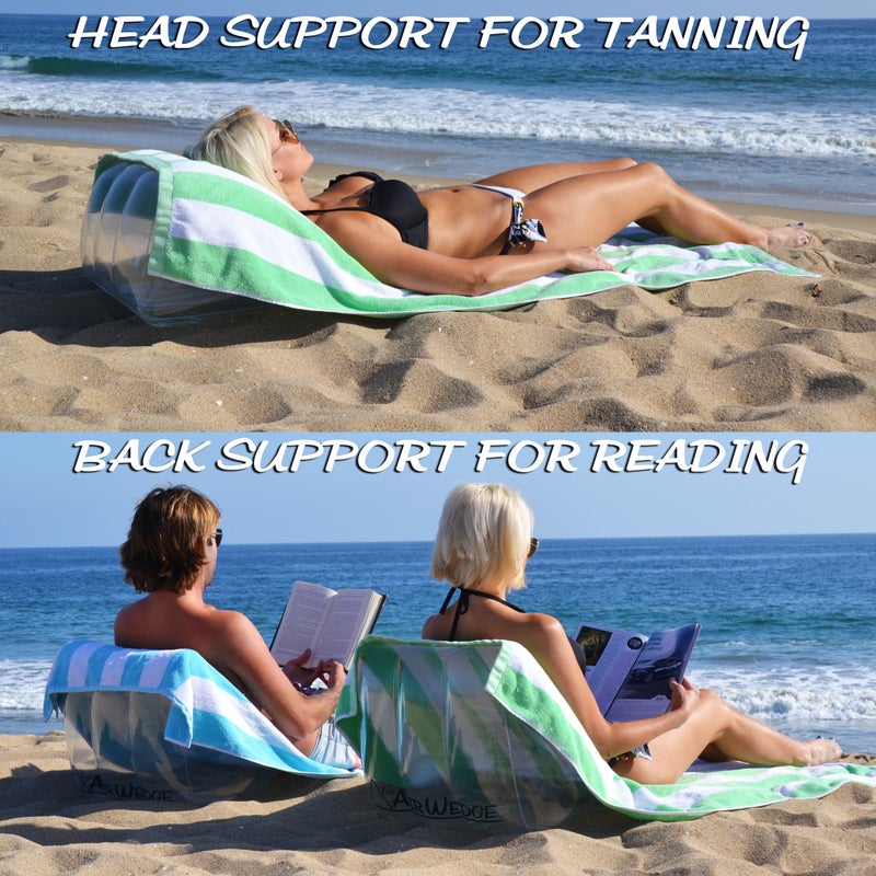 GoFloats AirWedge Inflatable Beach Chair - Relax with The Comfort of Air (2-Pack) - Image 3