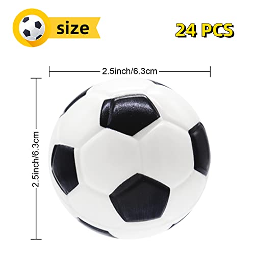 Juuxncgv 24 Pcs Mini Foam Sports Balls25In Squeezable Stress SoccersStress Relief Squeeze Balls for StressAnxiety ReliefKids Party Favor ToyFidget ToysBall Games - Image 5