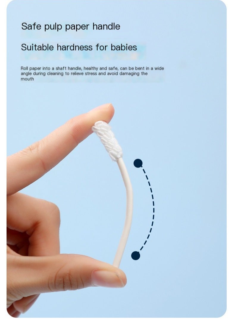 30 pcs baby toothbrush newborn or baby tongue cleaner, disposable baby gum cleaning gauze, oral cleaning care, suitable for babies aged 0-36 months - Image 3