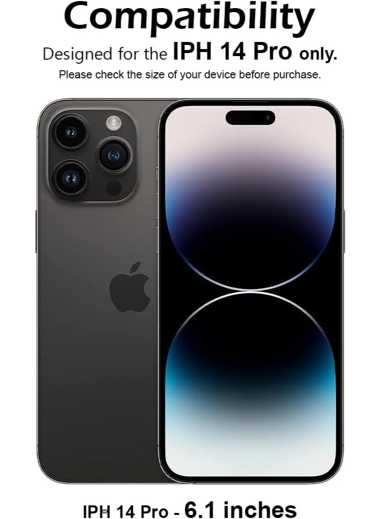 واقي شاشة لهاتف آيفون 14 برو 6.1 بوصة، مصنوع من زجاج مقوى بدرجة صلابة 9H، سهل التركيب وخالٍ من الفقاعات، يغطي الشاشة بالكامل، مقاوم للخدش وحساس للمس. - Image 5