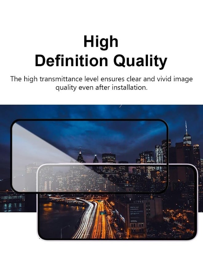 واقي شاشة لهاتف آيفون 14 برو 6.1 بوصة، مصنوع من زجاج مقوى بدرجة صلابة 9H، سهل التركيب وخالٍ من الفقاعات، يغطي الشاشة بالكامل، مقاوم للخدش وحساس للمس. - Image 2