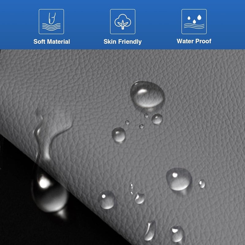 A-Premium Medium Slate Gray Leather Car Seat Cover Protector for Dodge Ram 1500 2500 3500 (2006-2008) - Image 3