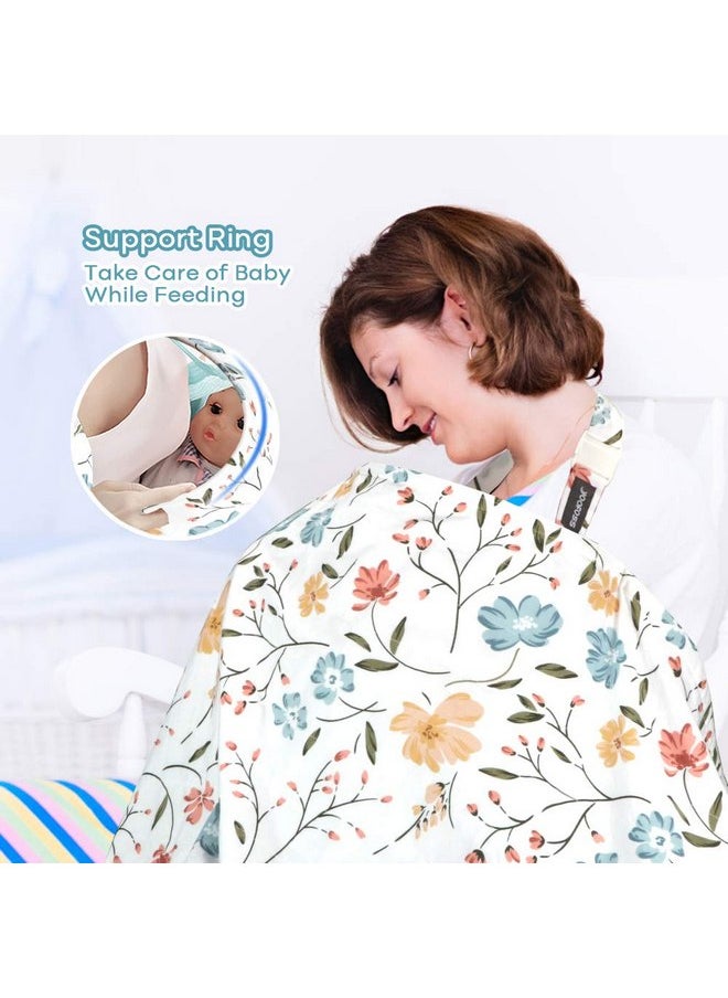 Yoofoss Nursing Cover for Breastfeeding, 100% Cotton Soft Breastfeeding Cover for Infants Babies Nursing Apron Cover for Mother Autumn Winter Breastfeeding (Flowers) - pzsku/Z78E022CBC374E4D9D4DDZ/45/_/1737031282/2f72a030-001e-4c52-b093-9cb4fe13bf6c