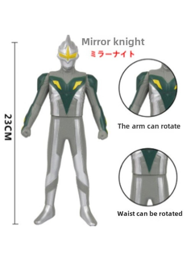 23cm Children's Soft Rubber Toy Multi-style Ultraman Degas Boy's Birthday Gift Sailor Toy Soft Rubber Doll-Color:70.mirror Knight - Image 1