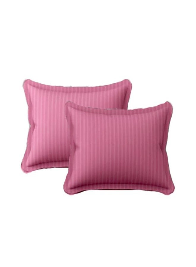 Evan Cotton Stripe/Lines Plain Supersoft Double Bed Bedsheet with 2 Pillow Cover- Bedsheet for Living Room, Bedsheet for Hotels, Bedsheet for 90X100-Pink - Image 4