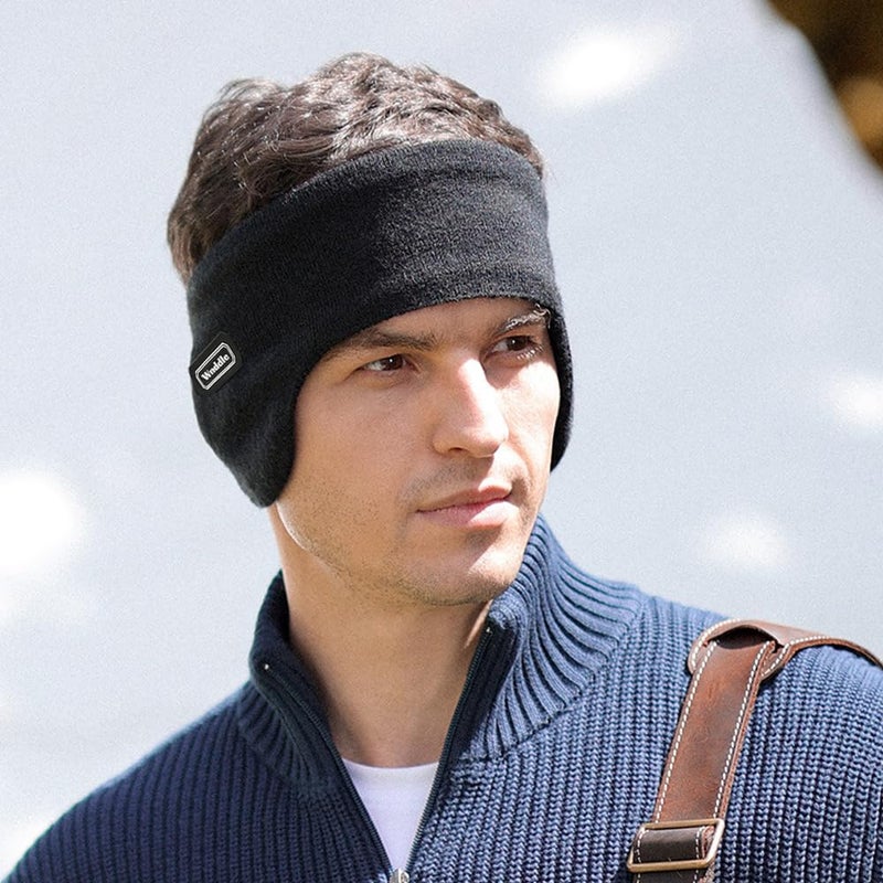 Wnddle Ear Warmers Headband, Winter Ear Covers, Cold Weather Headbands, Ski Sport Headband for Men & Women, for Ski Running Cycling Workout - Image 3