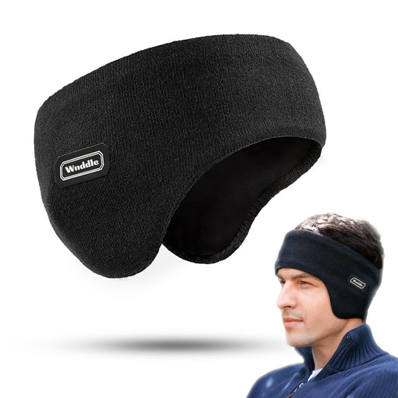 Wnddle Ear Warmers Headband, Winter Ear Covers, Cold Weather Headbands, Ski Sport Headband for Men & Women, for Ski Running Cycling Workout - Image 1