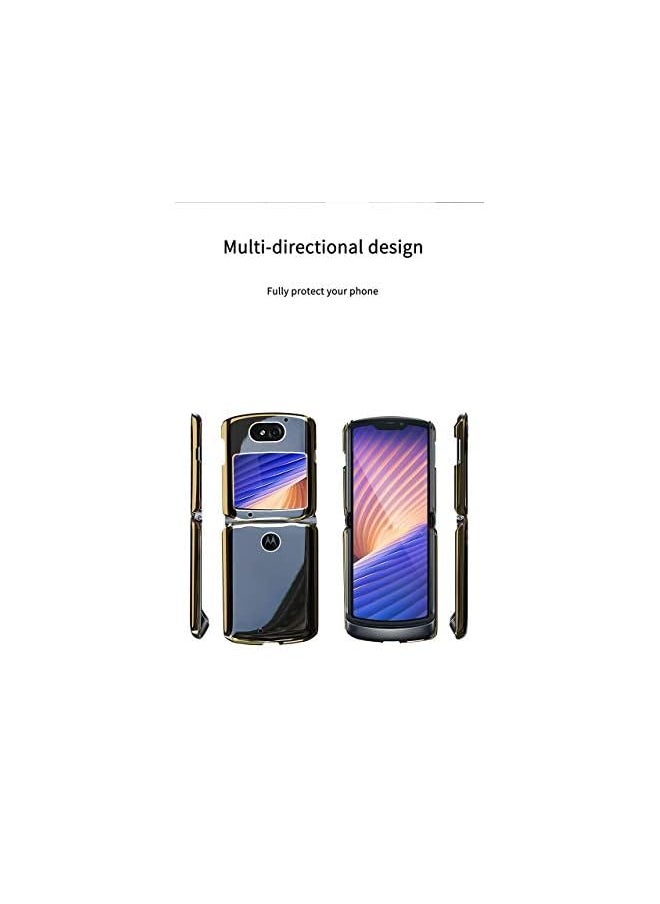 JAMIE - Case For Motorola Razr 5G Case Cover Extra Thinness Pc 9H Tempered Glass Phone Case Cover Shockproof Protective Case For Motorola Razr 5G Lake Blue - Image 1