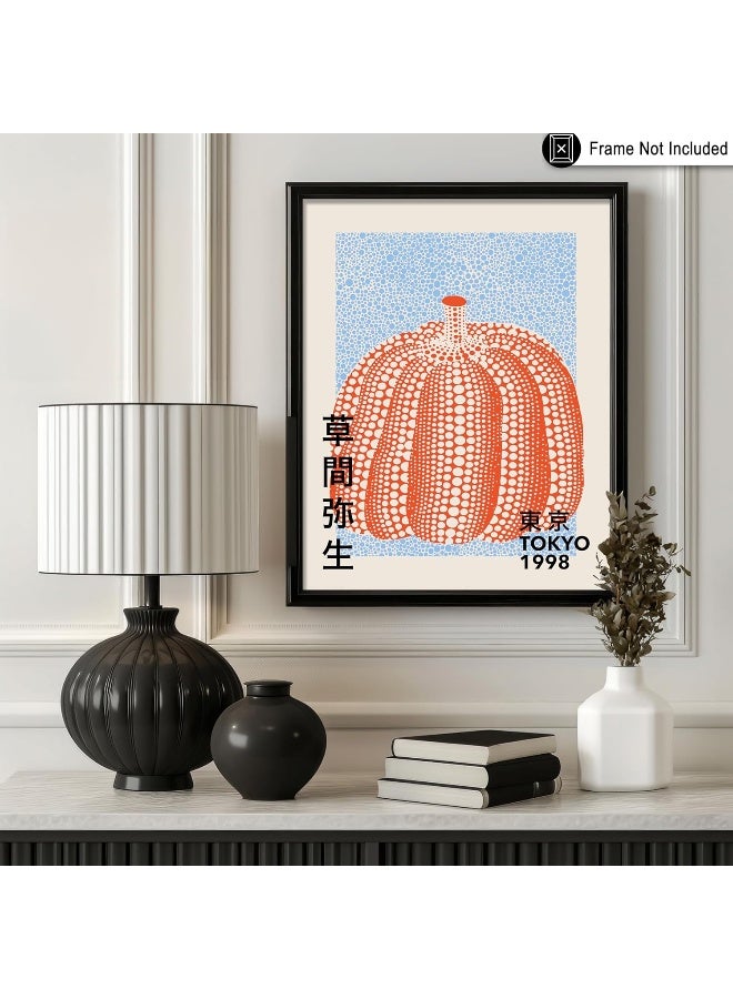 Poster Master Vintage Poster - Pumpkin Forever Print - Tokyo Art - Infinity Dots Art - Chic Gift For Men, Women - Perfect Decor For Living Room, Bedroom, Office - 11X14 Unframed Wall Art - Image 3