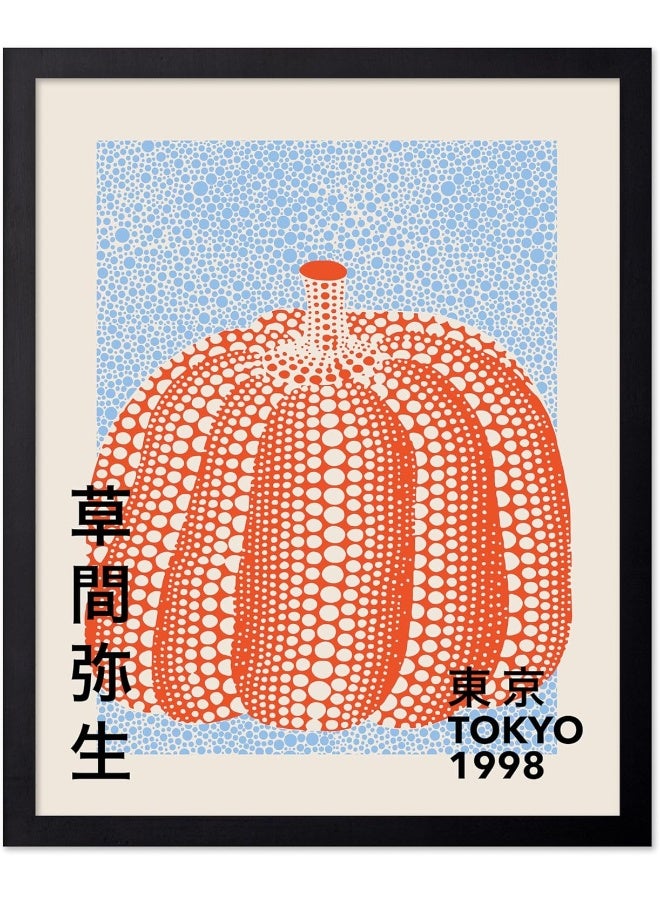 Poster Master Vintage Poster - Pumpkin Forever Print - Tokyo Art - Infinity Dots Art - Chic Gift For Men, Women - Perfect Decor For Living Room, Bedroom, Office - 11X14 Unframed Wall Art - Image 1