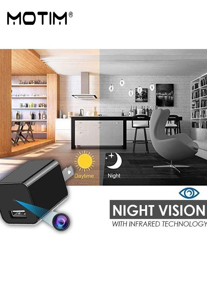 High Definition 4K Dual Lens Camera with Charger Nancy Cam Security Camera HD 1080P Wireless Portable Small Camera with Motion Detection and Night Version Home Video Recorder