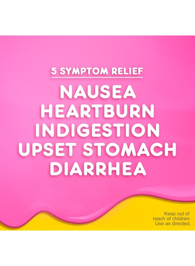 Pepto Bismol Chewable Tablets for Nausea, Heartburn, Indigestion, Upset Stomach, and Diarrhea - 5 Symptom Fast Relief, Original Flavor 12 ct - Image 5
