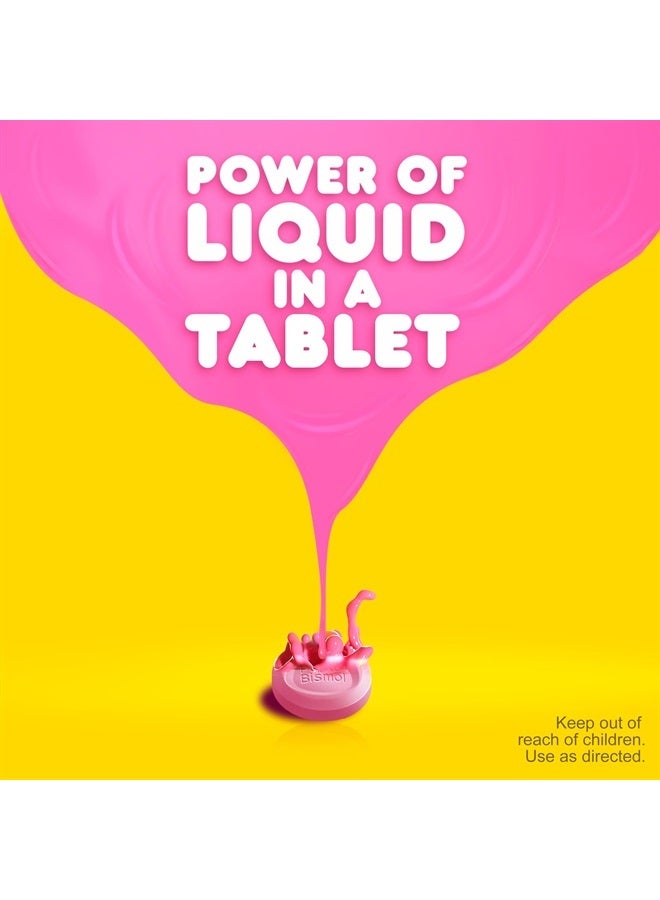 Pepto Bismol Chewable Tablets for Nausea, Heartburn, Indigestion, Upset Stomach, and Diarrhea - 5 Symptom Fast Relief, Original Flavor 12 ct - Image 4