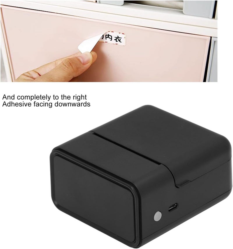 Yunseity Label Printer, Mini Thermal Label Printer for Small Business for Barcodes, Shipping Prices, Dating (Black) - Image 5