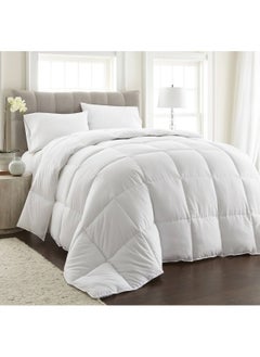 DubaiGallery 3 Pcs Set Luxurious All-Season Down Alternative Comforter - Breathable & Machine Washable Duvet Insert with Box-Stitching for Even Fill Distribution - Soft Polyester Cover - Ideal for Deep Sleep 260X240 CM  - Image 2