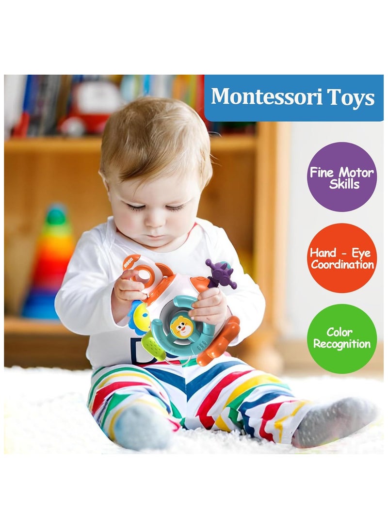 Montessori Sensory Toys for Toddlers 1-3 - Travel Activities Busy Board Cube - Baby Gifts for 6 9 12 18 Months 1 2 One Year Old Infant Boys Girls - Airplane Plane Car Travel Toys Educational Learning - Image 3
