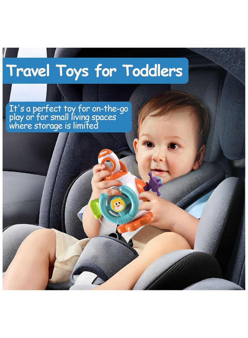 Montessori Sensory Toys for Toddlers 1-3 - Travel Activities Busy Board Cube - Baby Gifts for 6 9 12 18 Months 1 2 One Year Old Infant Boys Girls - Airplane Plane Car Travel Toys Educational Learning - Image 5