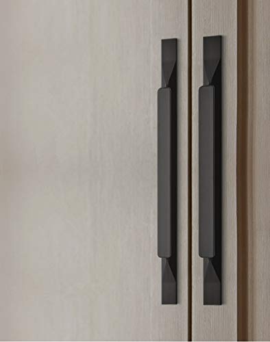 Shozafia Kitchen Cabinet Pulls - Black Cabinet Handles - 5 Pack Long Cabinet Hardware for Drawers Dresser Furniture Pulls (5.04 inches Hole Center - 7.87 inches Length) - Image 4