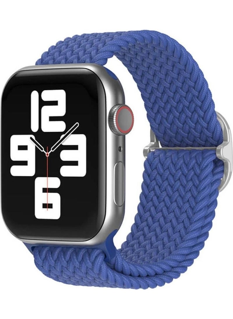 Koodmax - Apple Watch Compatible Ultra Solo Loop Strap Braided Buckle Band 42 44 45 49MM - Image 1