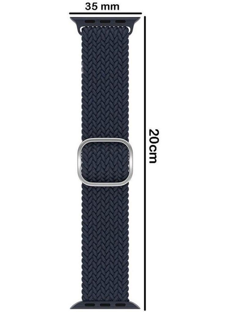 Koodmax - Apple Watch Compatible Ultra Solo Loop Strap Braided Buckle Band 42 44 45 49MM - Image 1