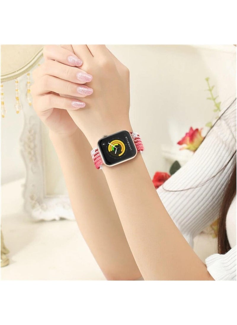 Koodmax - Apple Watch Compatible Ultra Solo Loop Strap Braided Buckle Band 42 44 45 49MM - Image 1