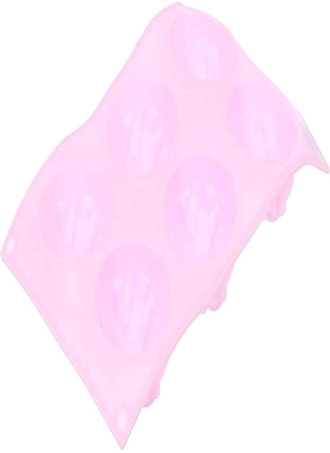 Agfa AGFA Silicon Cup Cake Baking Mold, 6 Holes, 17 x 38 cm - Pink 