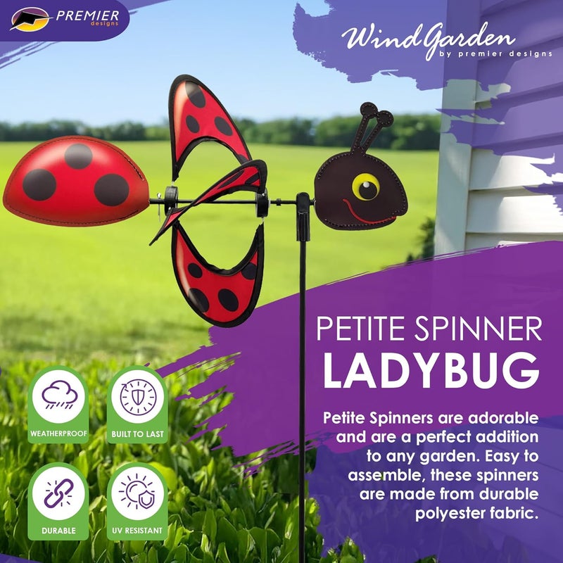 Premier Kites Petite Spinner - Ladybug Garden Decoration - Image 2