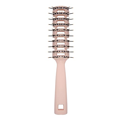 Beuni Professional Detangler Hair Brush With Soft Bristles Gentle Scalp Massage Vent Design Perfect Hair Brush For Men Women Kids All Hair Types Single (Vent Pink Brush) - Image 1