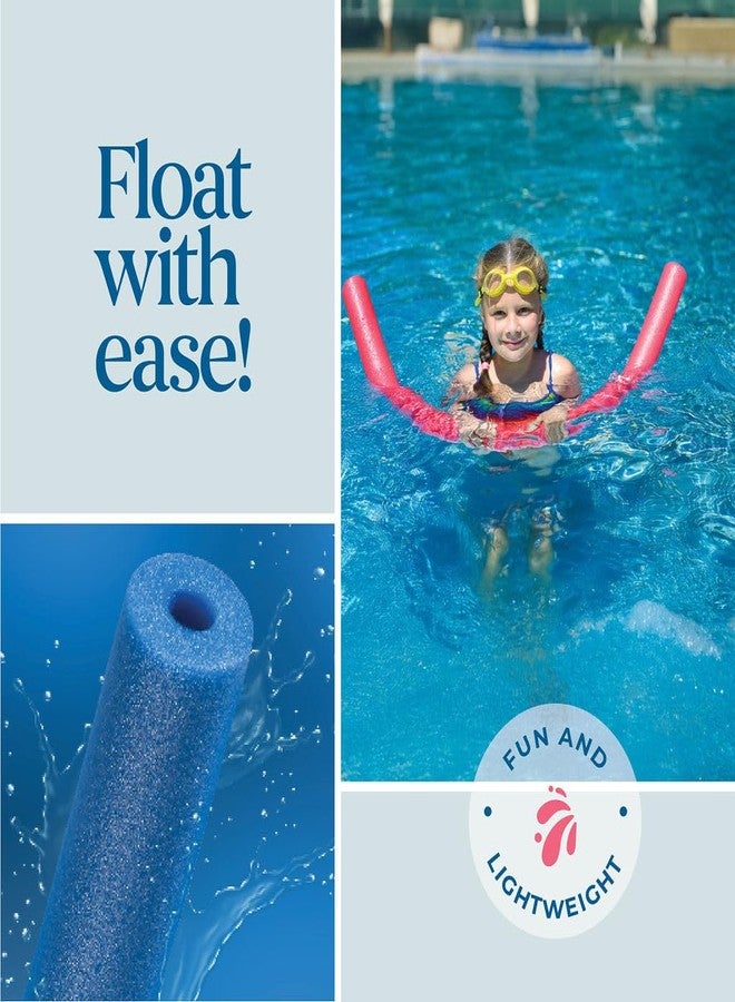 Play22 Pool Noodles Foam 2 Pack - 55 Inch Long Extra Dense Foam Swim Noodles for Pool, Lake & Float Training - 2 Blue Durable, Multi-Use Water & Exercise Tubes - Image 5