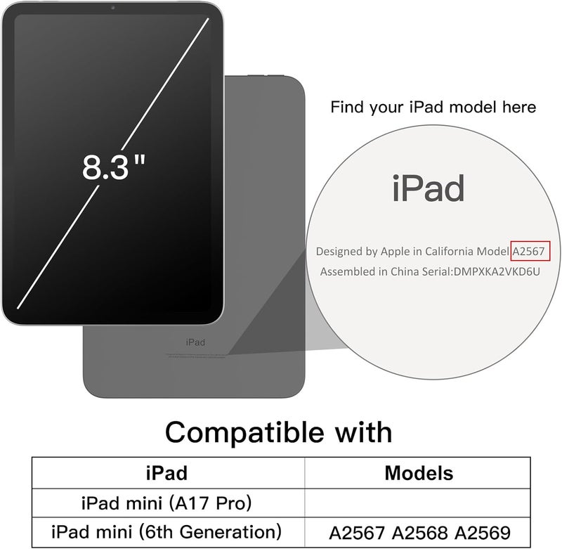 Jetech Case For Ipad Mini (A17 Pro, 2024 Model, 7Th Generation) / Mini 6 (2021 Model, 6Th Generation), Soft Tpu Transparent Slim Shockproof Tablet Cover (Clear) - Image 2