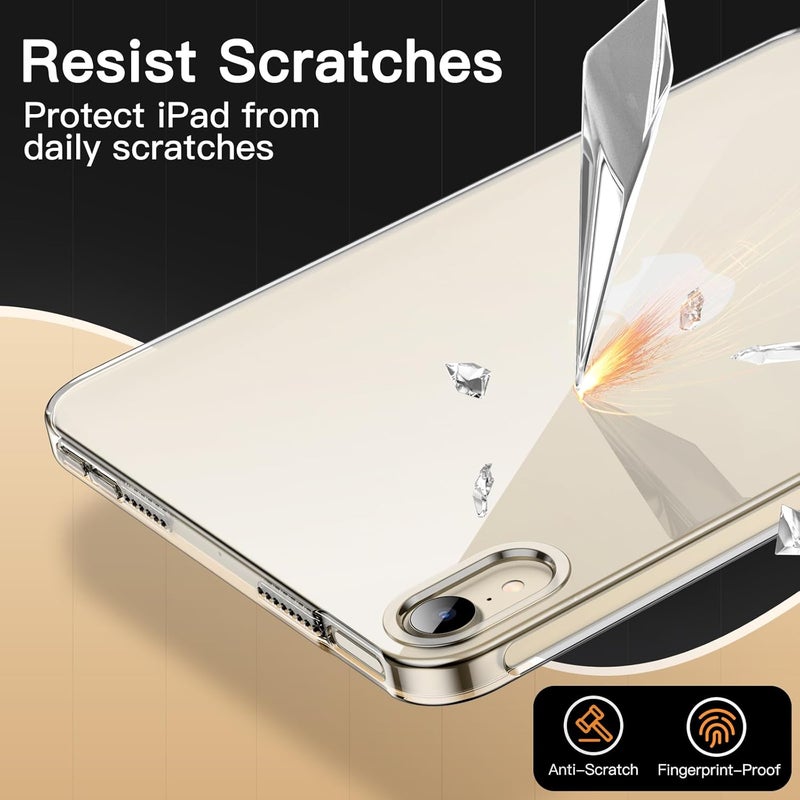 Jetech Case For Ipad Mini (A17 Pro, 2024 Model, 7Th Generation) / Mini 6 (2021 Model, 6Th Generation), Soft Tpu Transparent Slim Shockproof Tablet Cover (Clear) - Image 5