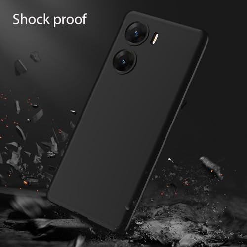 Kapa Double Dip Full 360 Protection Back Case Cover for Vivo V29E (Black) - Image 3