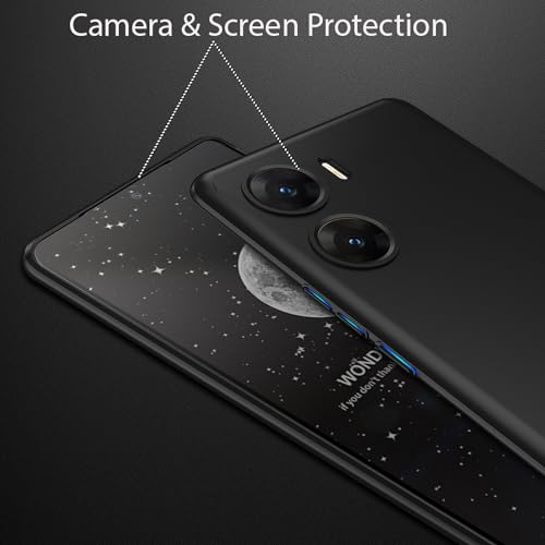 Kapa Double Dip Full 360 Protection Back Case Cover for Vivo V29E (Black) - Image 4