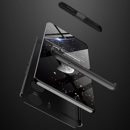 Kapa Double Dip Full 360 Protection Back Case Cover for Vivo V29E (Black) - Image 5