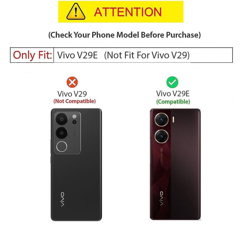 Kapa Double Dip Full 360 Protection Back Case Cover for Vivo V29E (Black) - Image 2