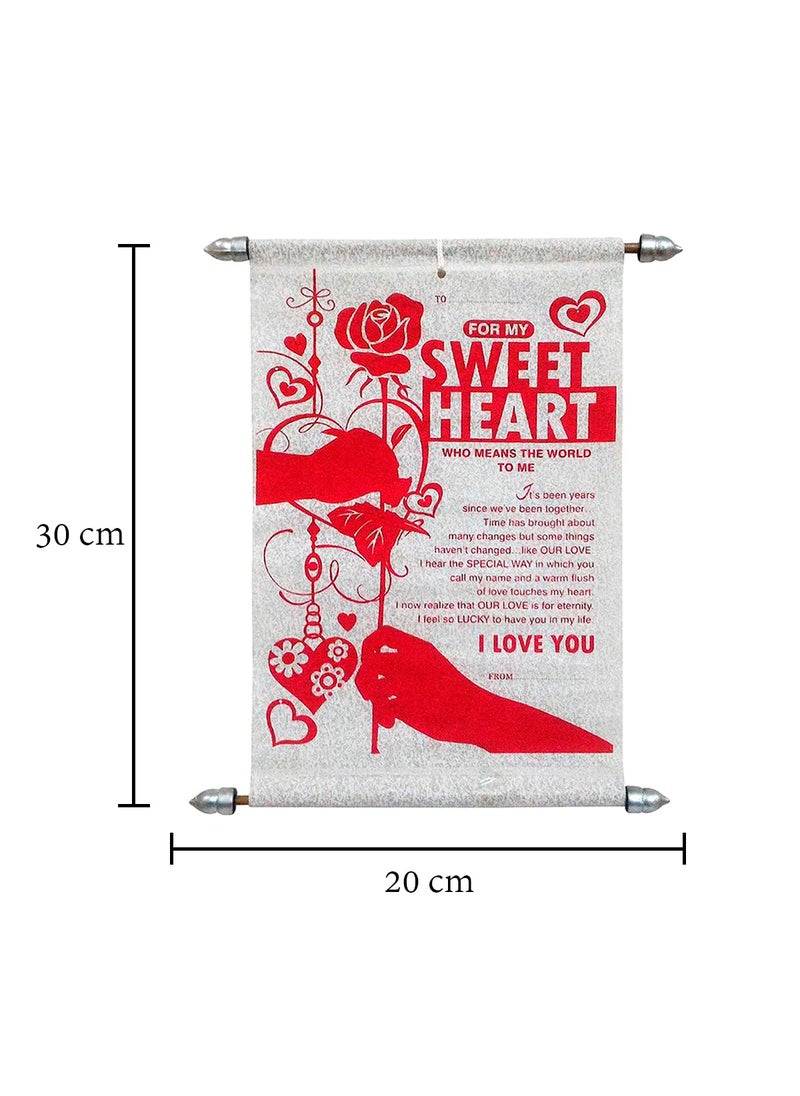 Saugat Traders Saugat Traders Love and Sorry Scroll Greeting Card Gift for Girlfriend & Boyfriend Wife-Husband-Friends-Valentine Day Gift- Lover Pack of 2  - Image 4