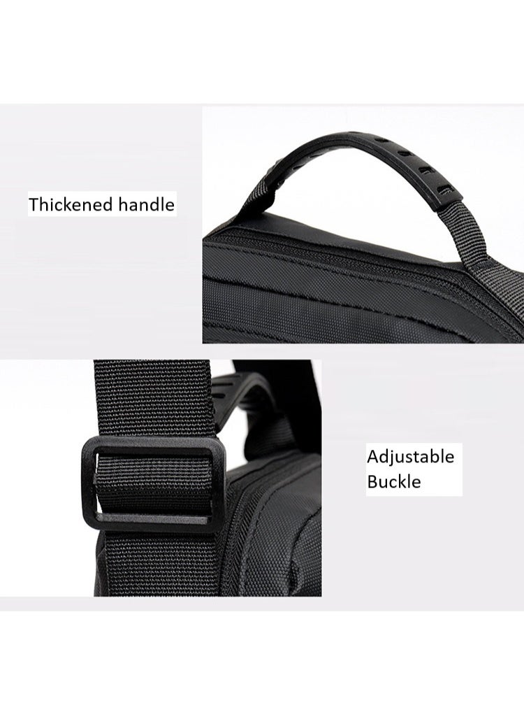 كيفية حقيبة كروس بودي للرجال، أنيقة ومتعددة الاستخدامات، حقيبة كتف كاجوال للعمل والتنقل والأعمال والسفر مع مقاومة للماء. - Image 5